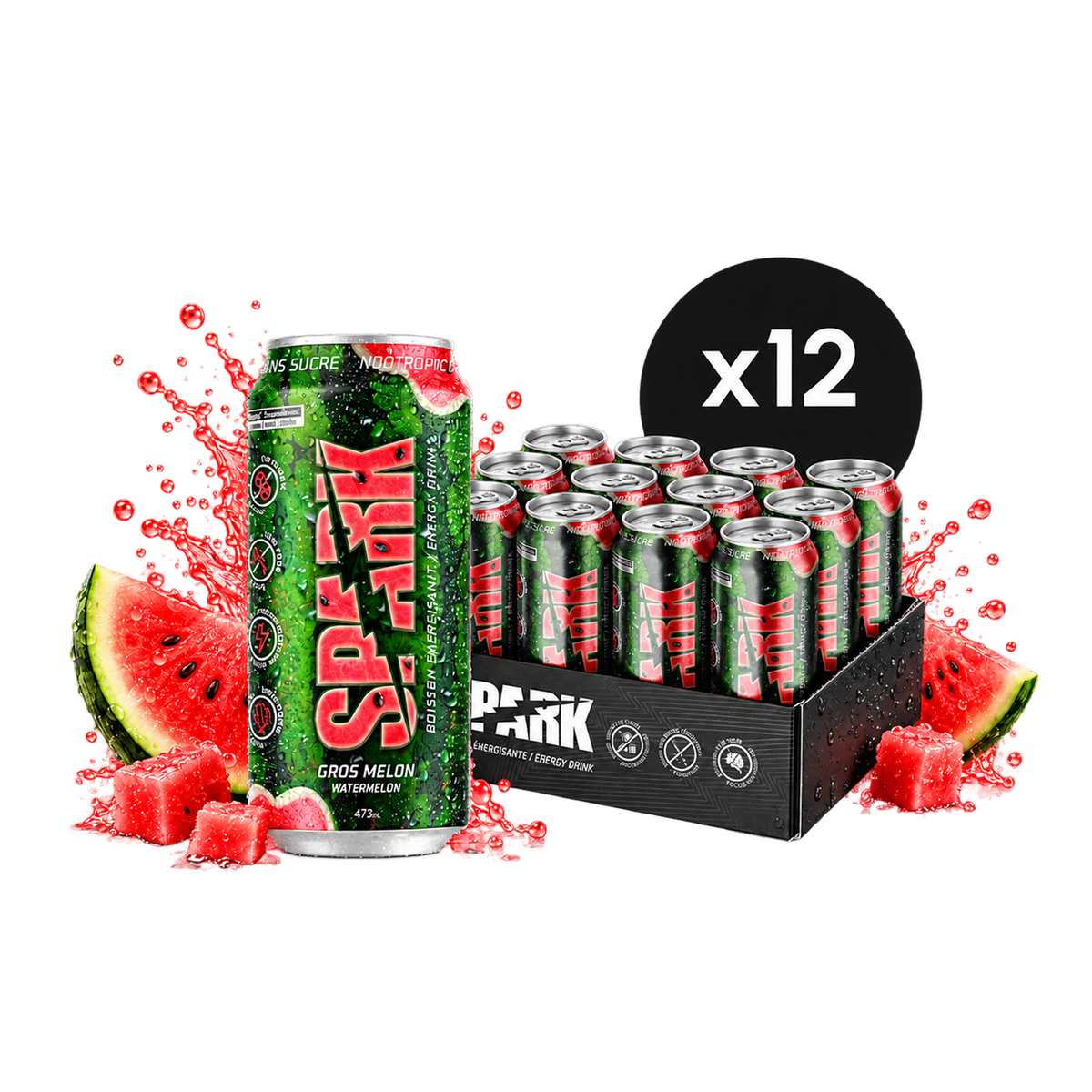 Caisse de 12 | Saveur Gros Melon | Default Title | ×12 | Spark